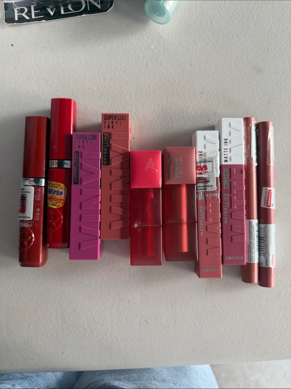 10x Maybelline Matte Lipstick Lot - Red and Pink Shades